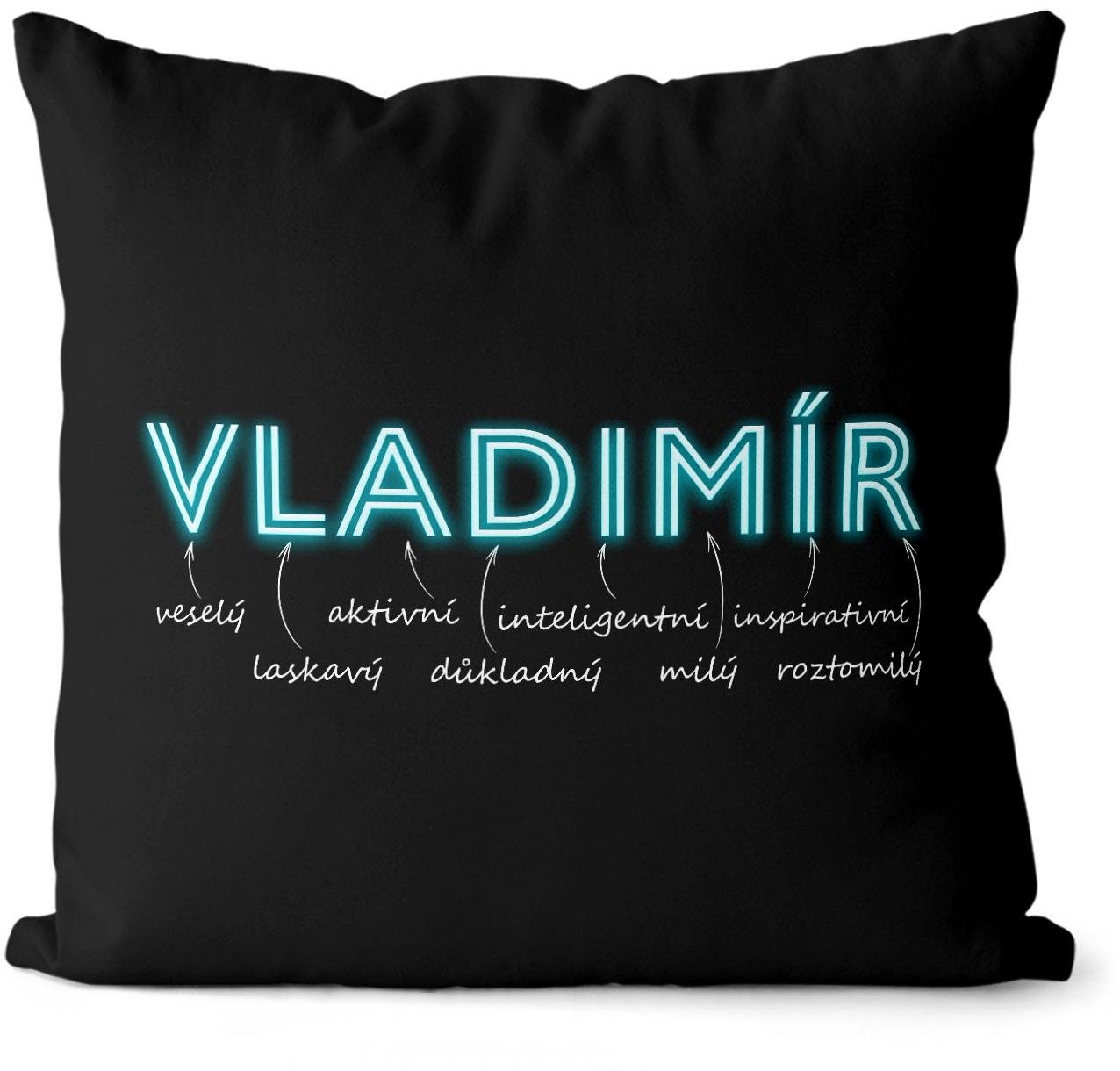 Impar polštář neonový muž. jméno Vladimír