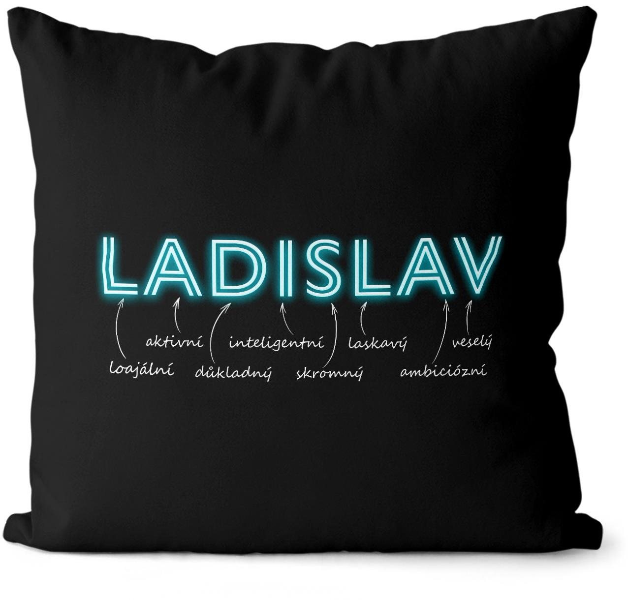 Impar polštář neonový muž. jméno Ladislav