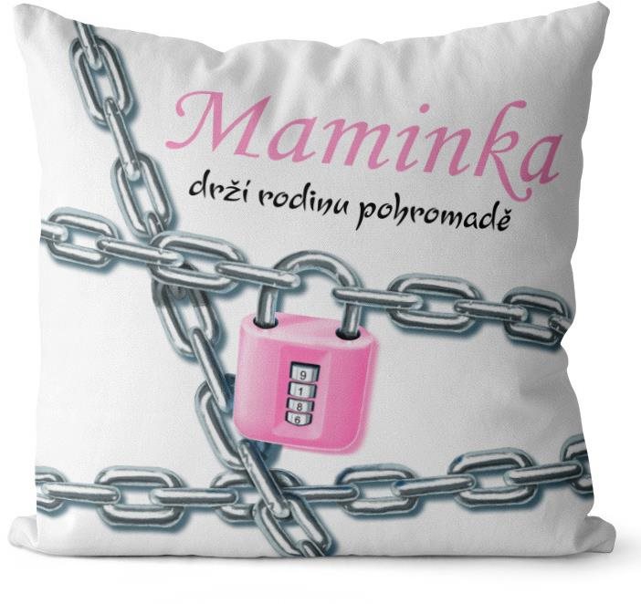 Impar polštář Maminka drží rodinu pohromadě