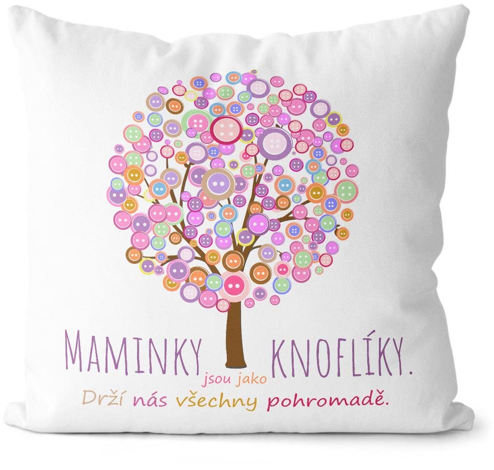Impar Polštářek Maminky jsou jako knoflíky