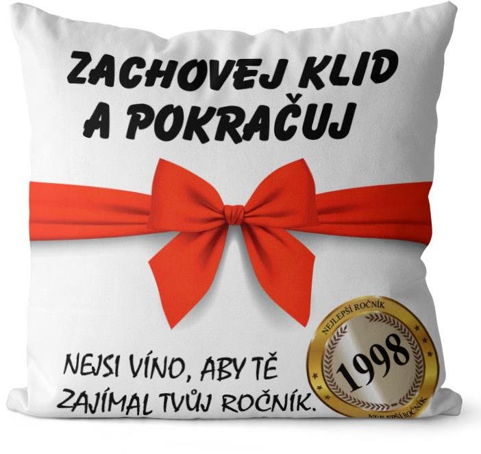 Impar polštář Zachovej klid - rok narození 1998