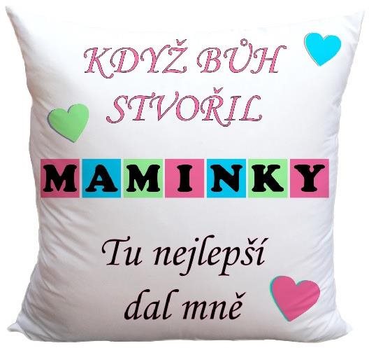 Impar Polštář Když bůh stvořil maminky