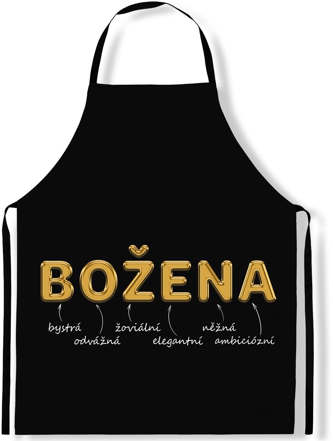 IMPAR Zástěra Ženská jména Gold, Božena