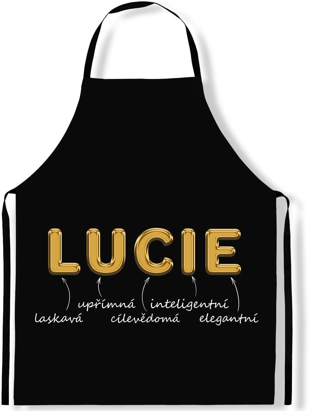 IMPAR Zástěra Ženská jména Gold, Lucie