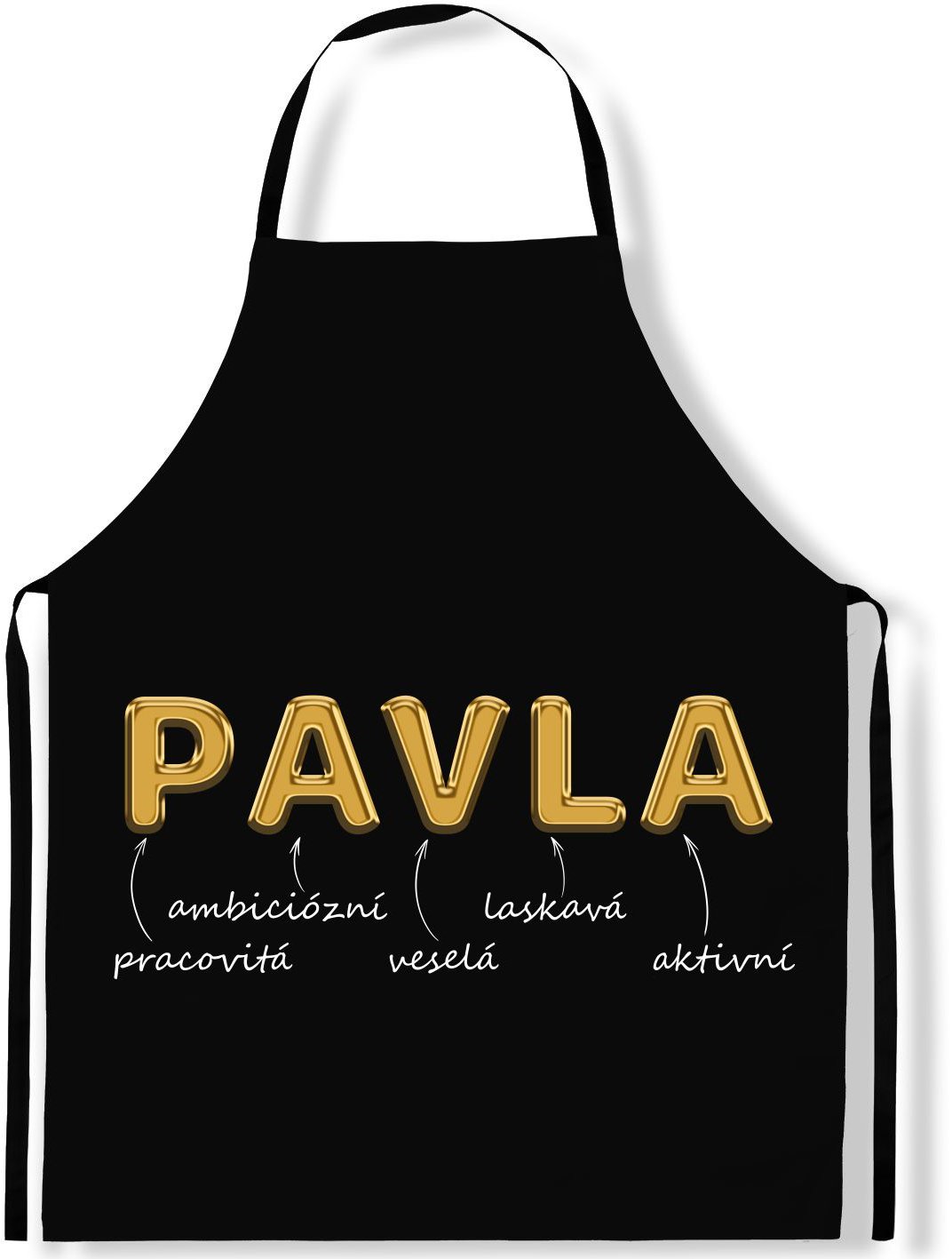 IMPAR Zástěra Ženská jména Gold, Pavla