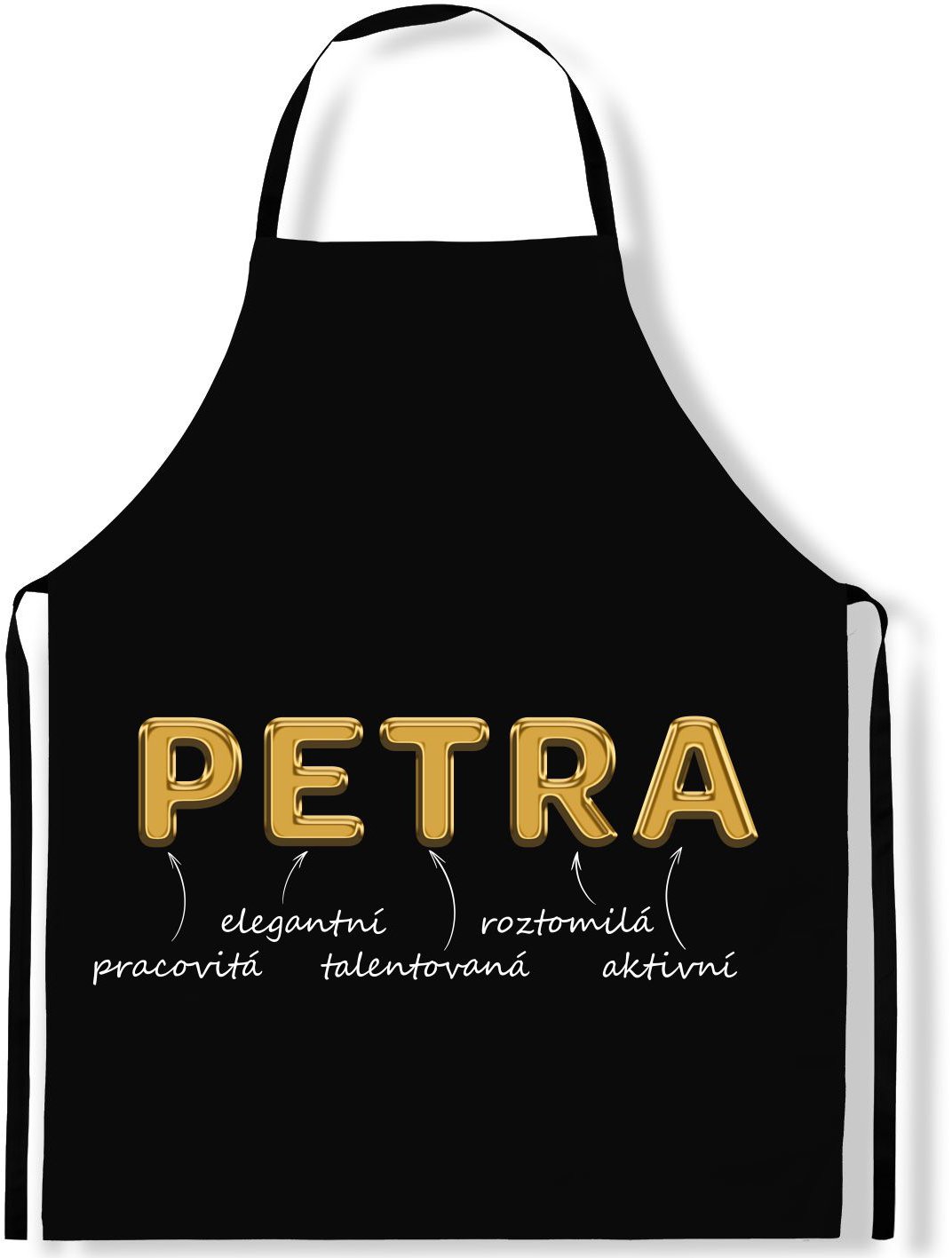 IMPAR Zástěra Ženská jména Gold, Petra