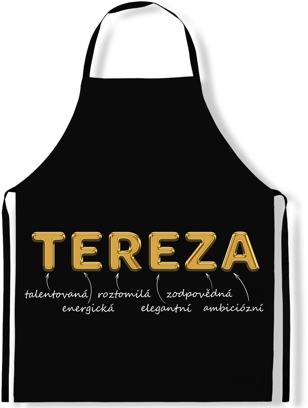 IMPAR Zástěra Ženská jména Gold, Tereza