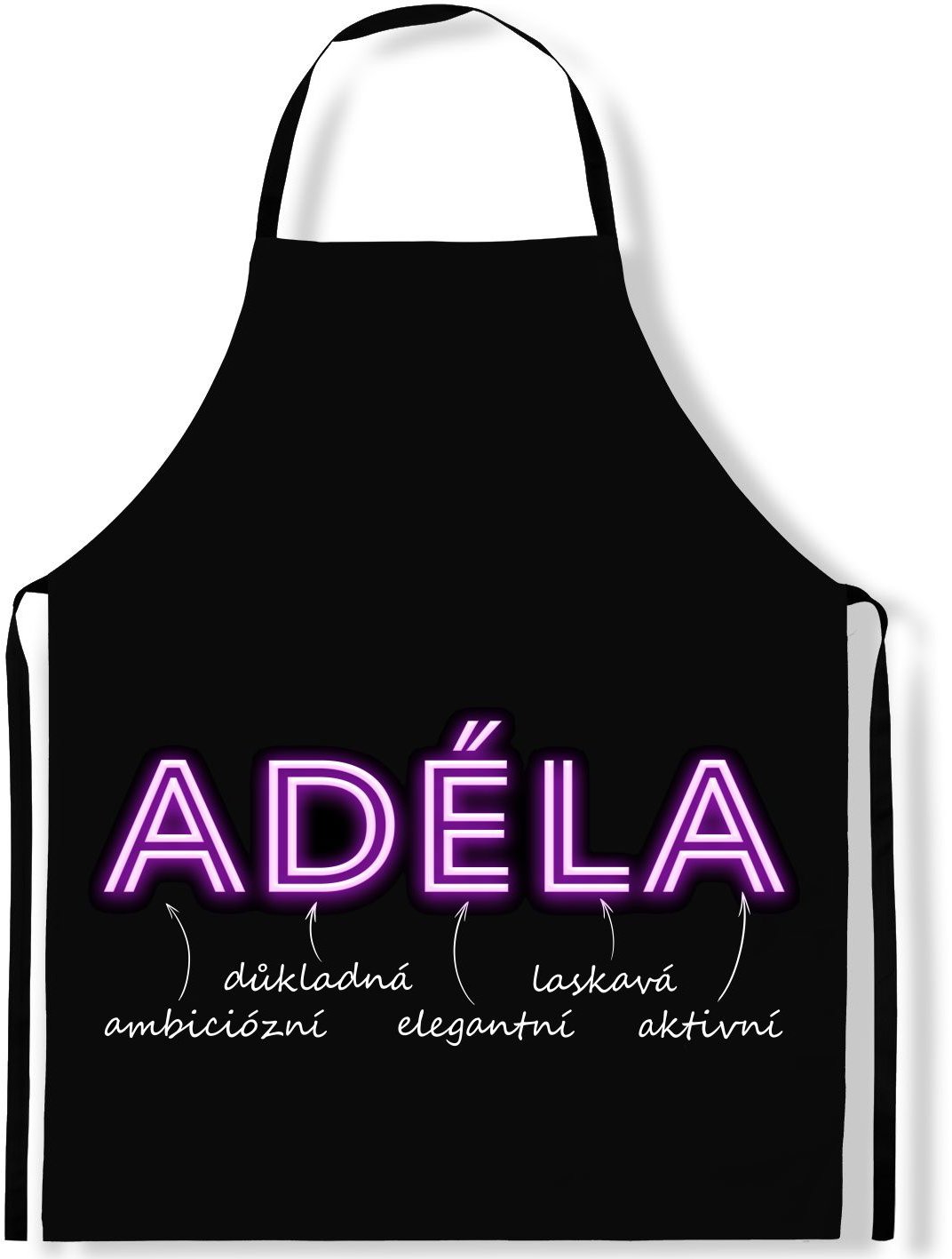 IMPAR Zástěra Ženská jména Neon, Adéla