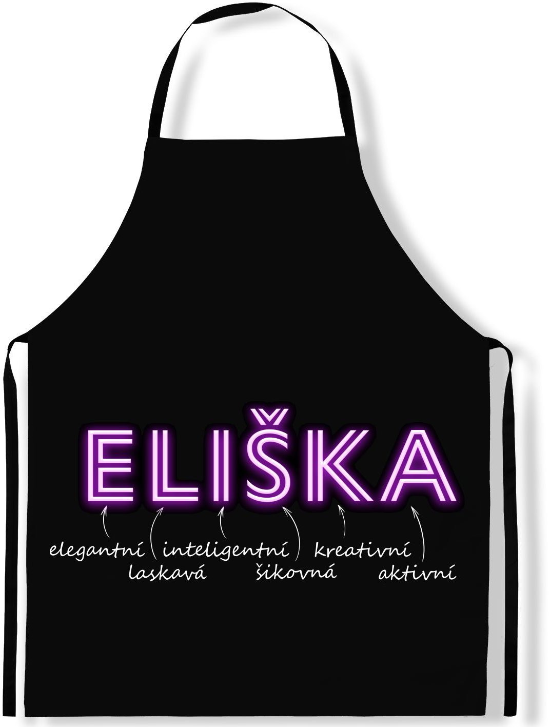 IMPAR Zástěra Ženská jména Neon, Eliška