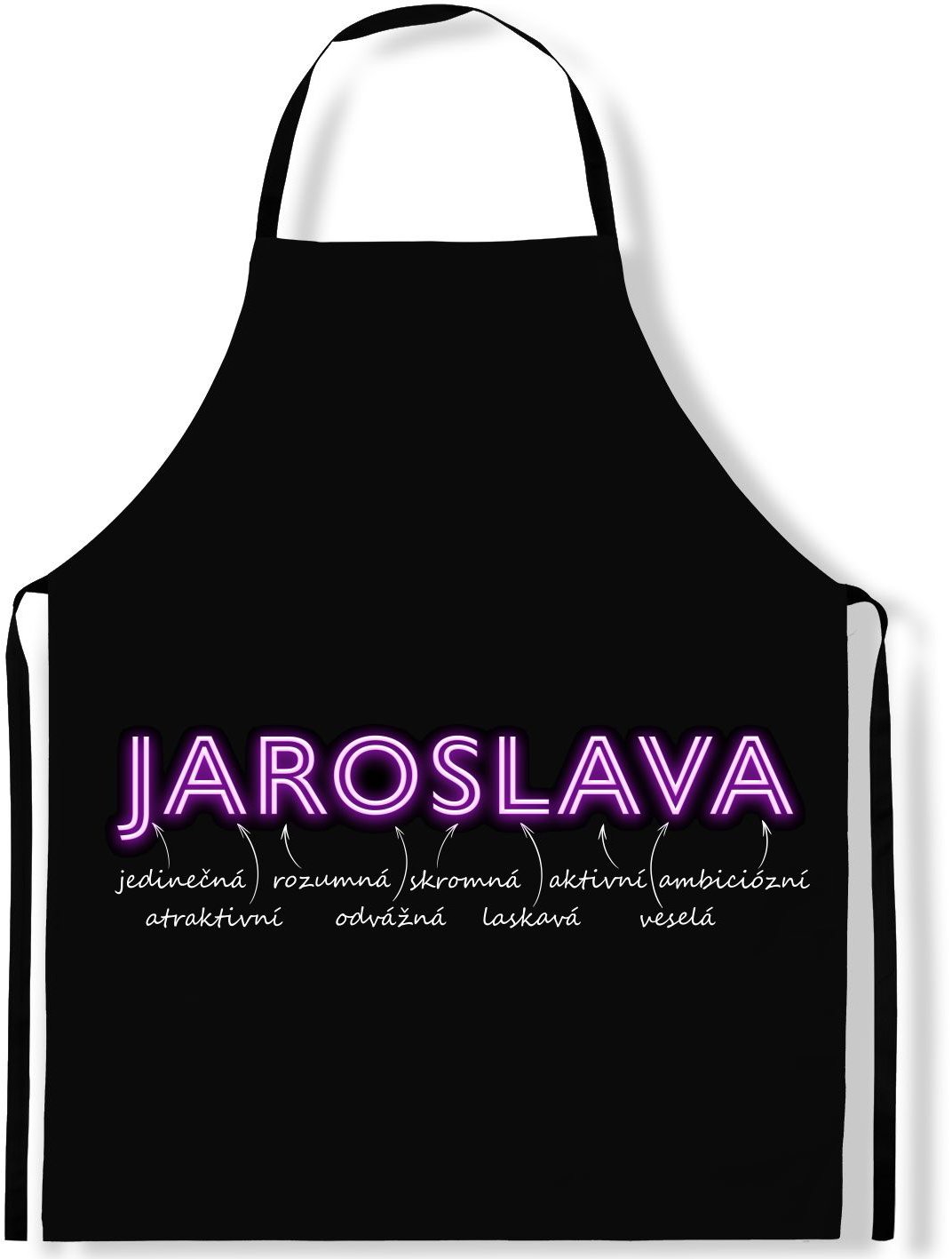 IMPAR Zástěra Ženská jména Neon, Jaroslava