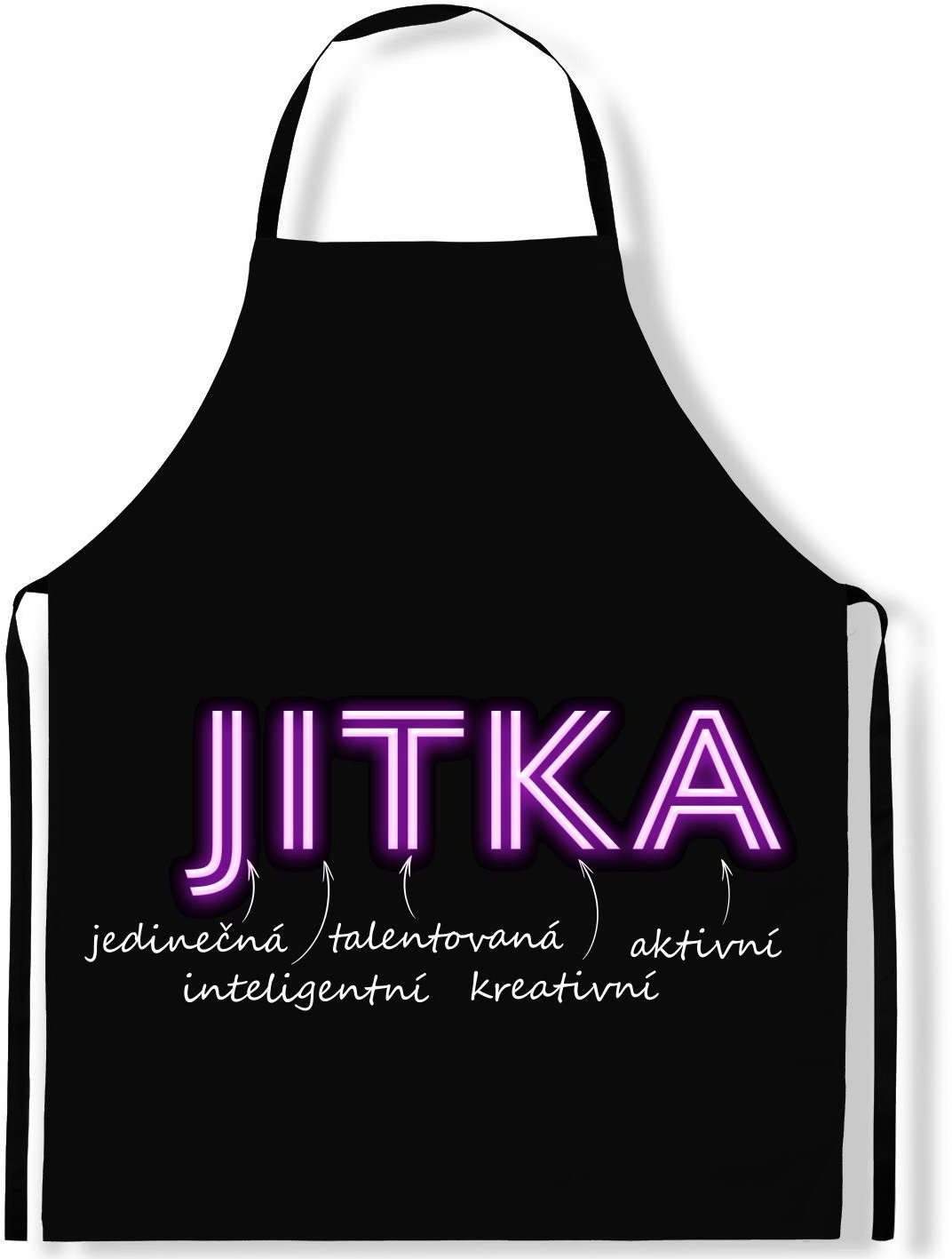 IMPAR Zástěra Ženská jména Neon, Jitka
