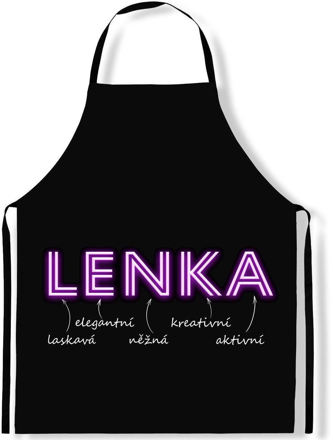 IMPAR Zástěra Ženská jména Neon, Lenka