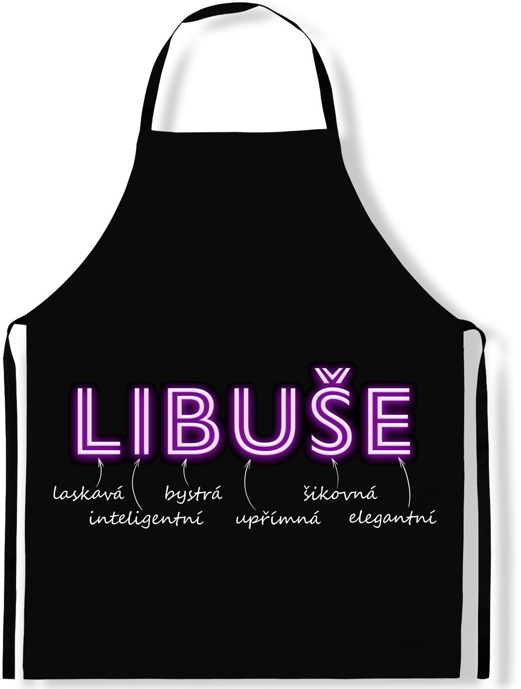 IMPAR Zástěra Ženská jména Neon, Libuše