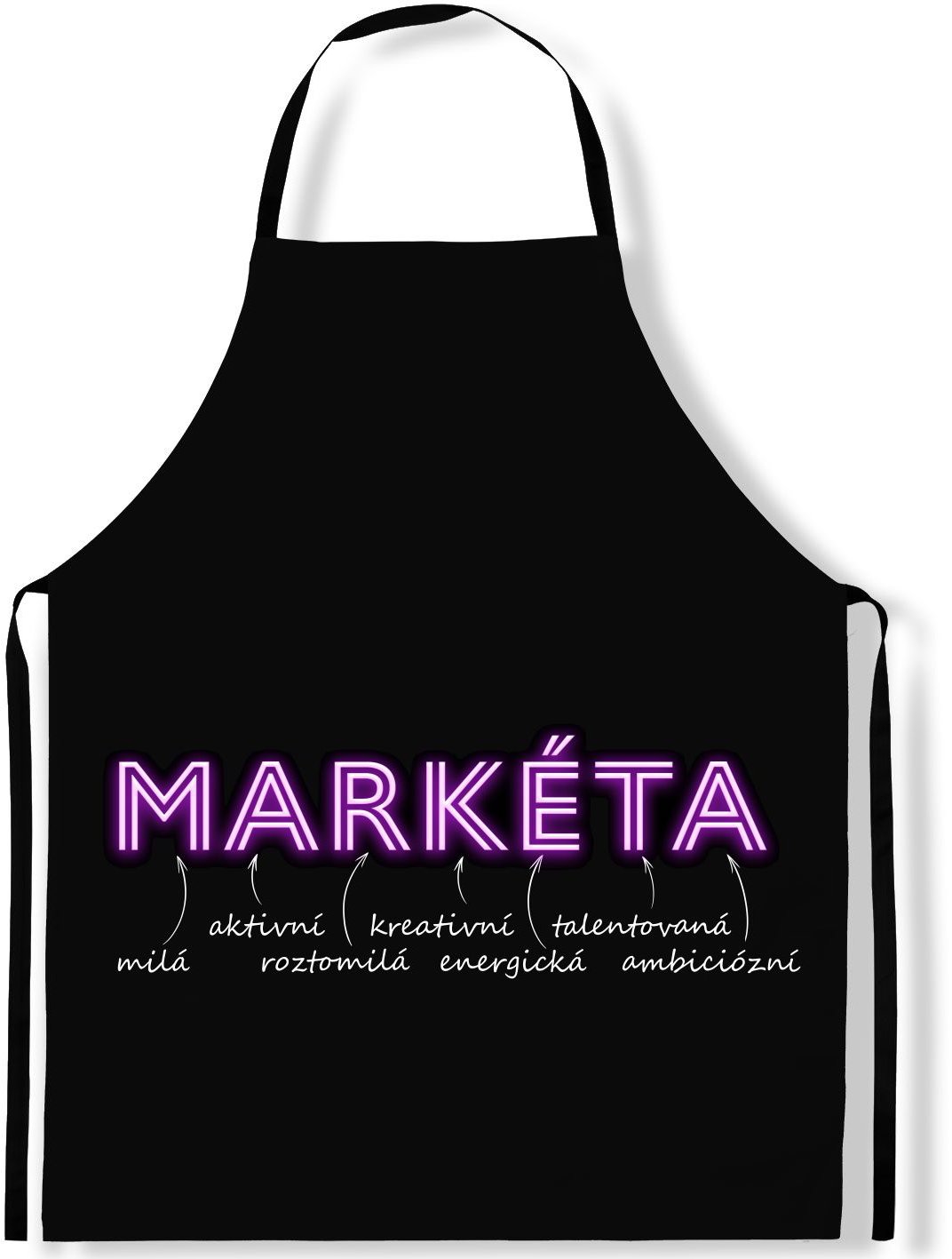 IMPAR Zástěra Ženská jména Neon, Markéta