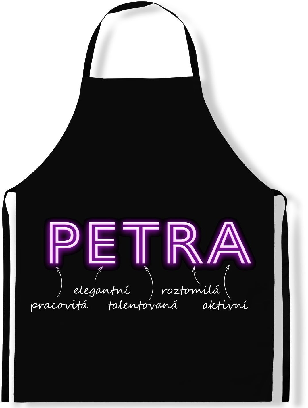 IMPAR Zástěra Ženská jména Neon, Petra