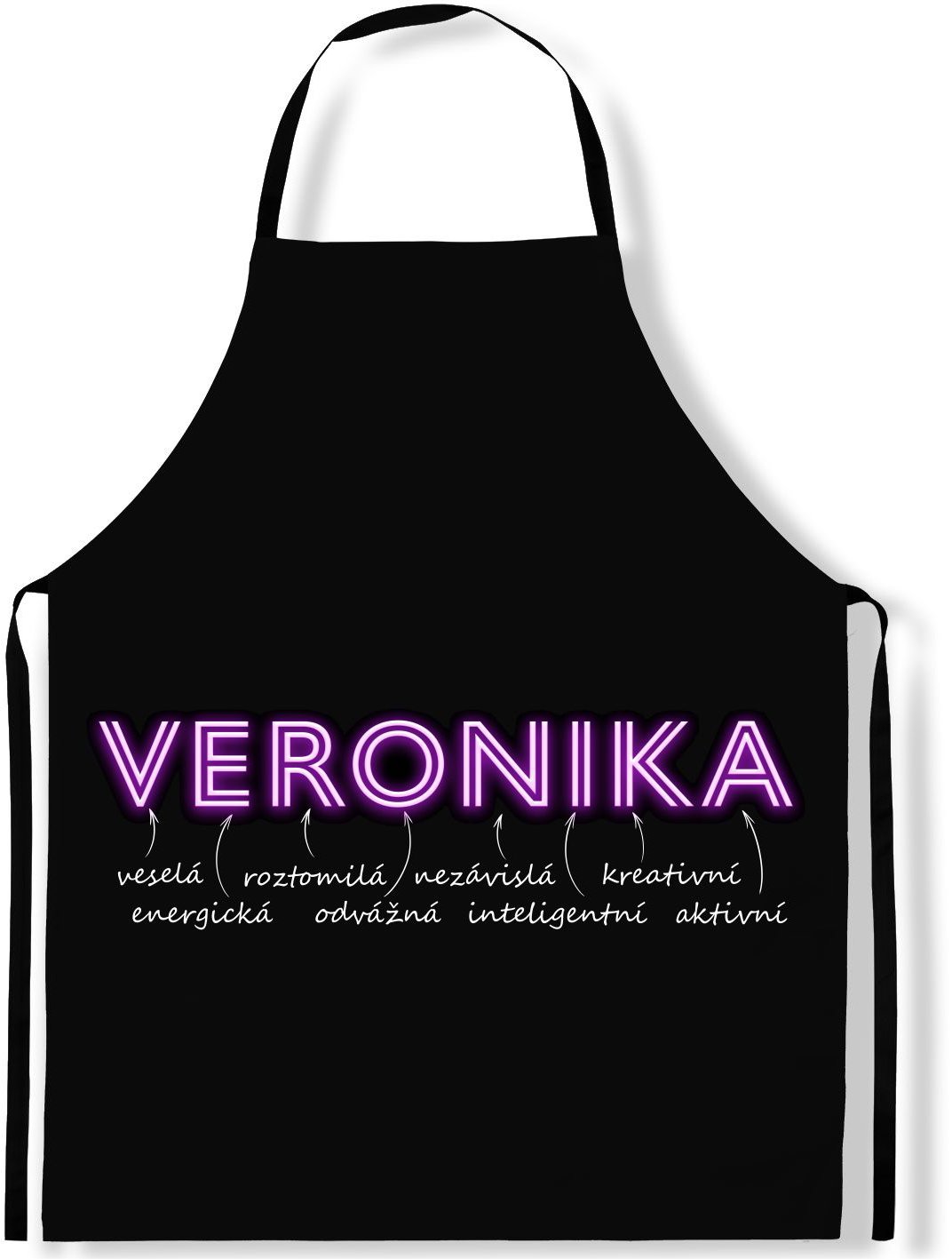 IMPAR Zástěra Ženská jména Neon, Veronika