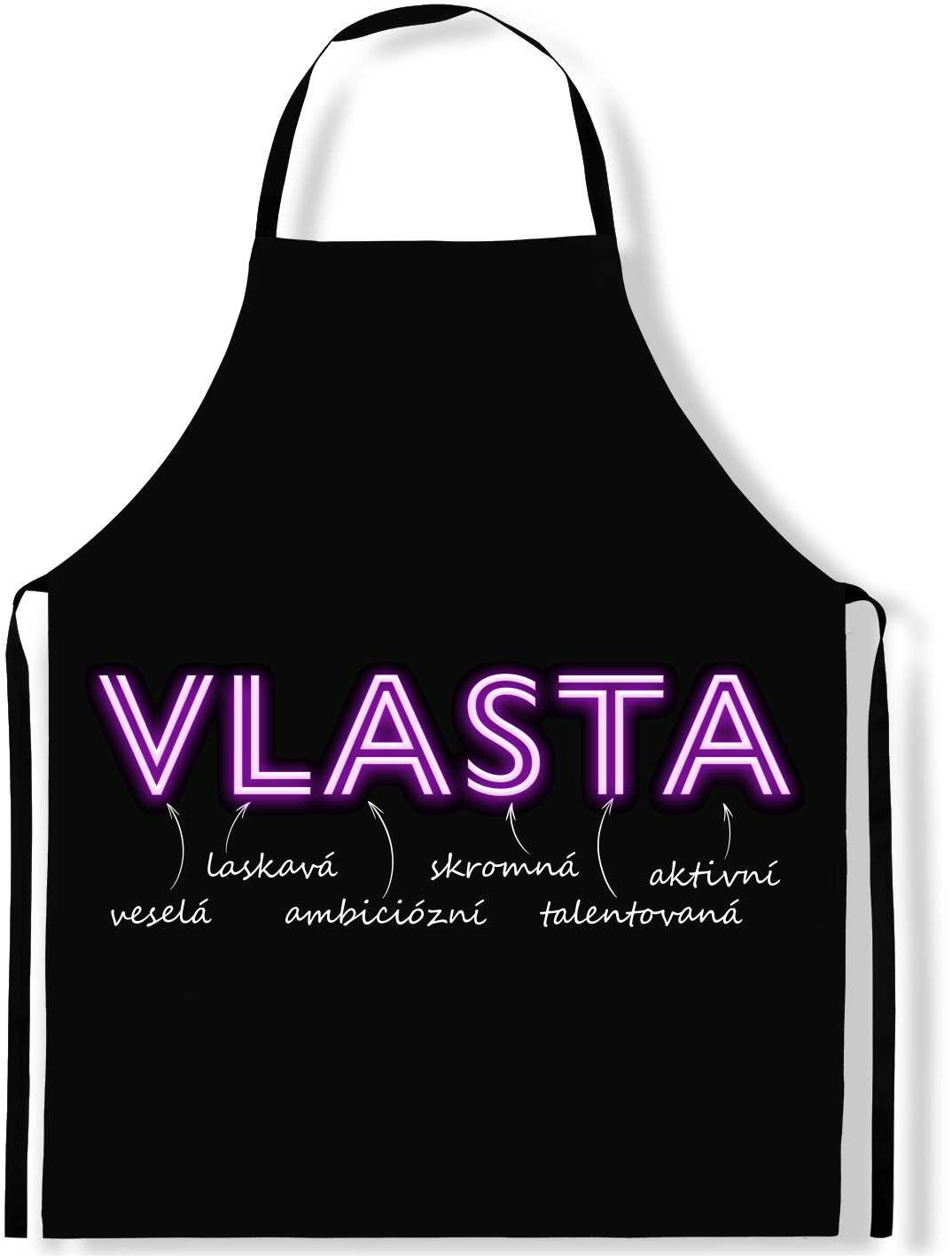 IMPAR Zástěra Ženská jména Neon, Vlasta