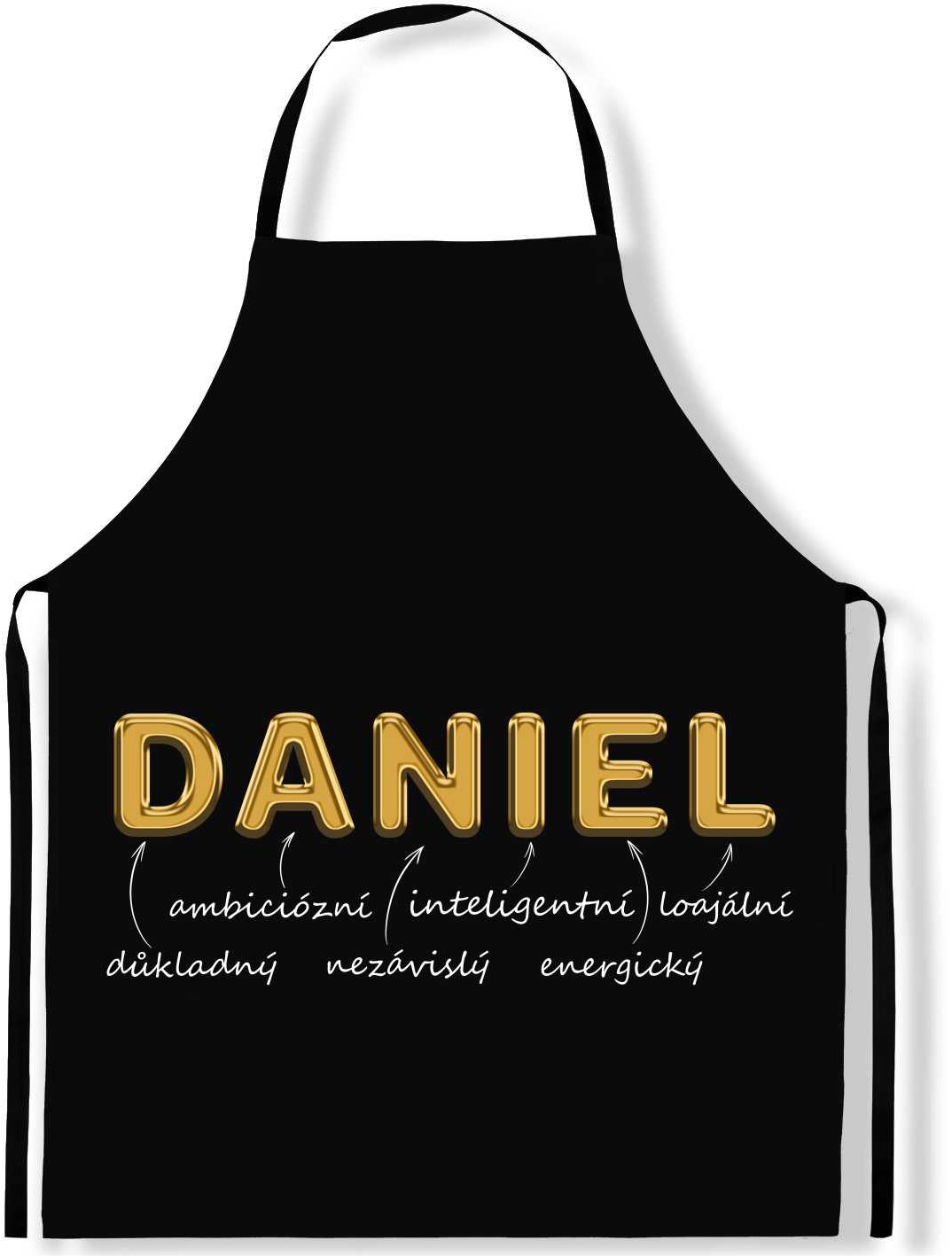 IMPAR Zástěra Mužská jména Gold, Daniel