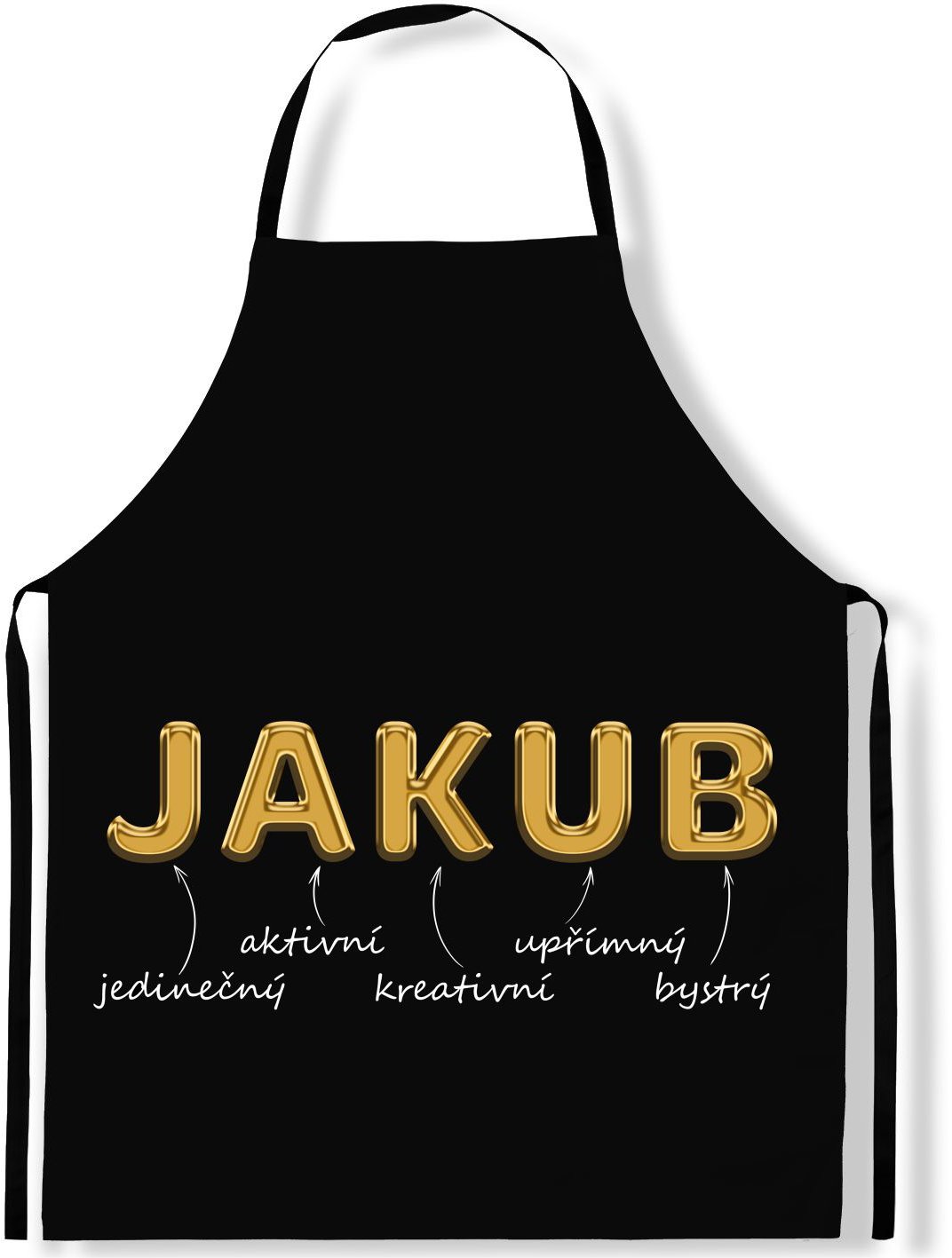 IMPAR Zástěra Mužská jména Gold, Jakub