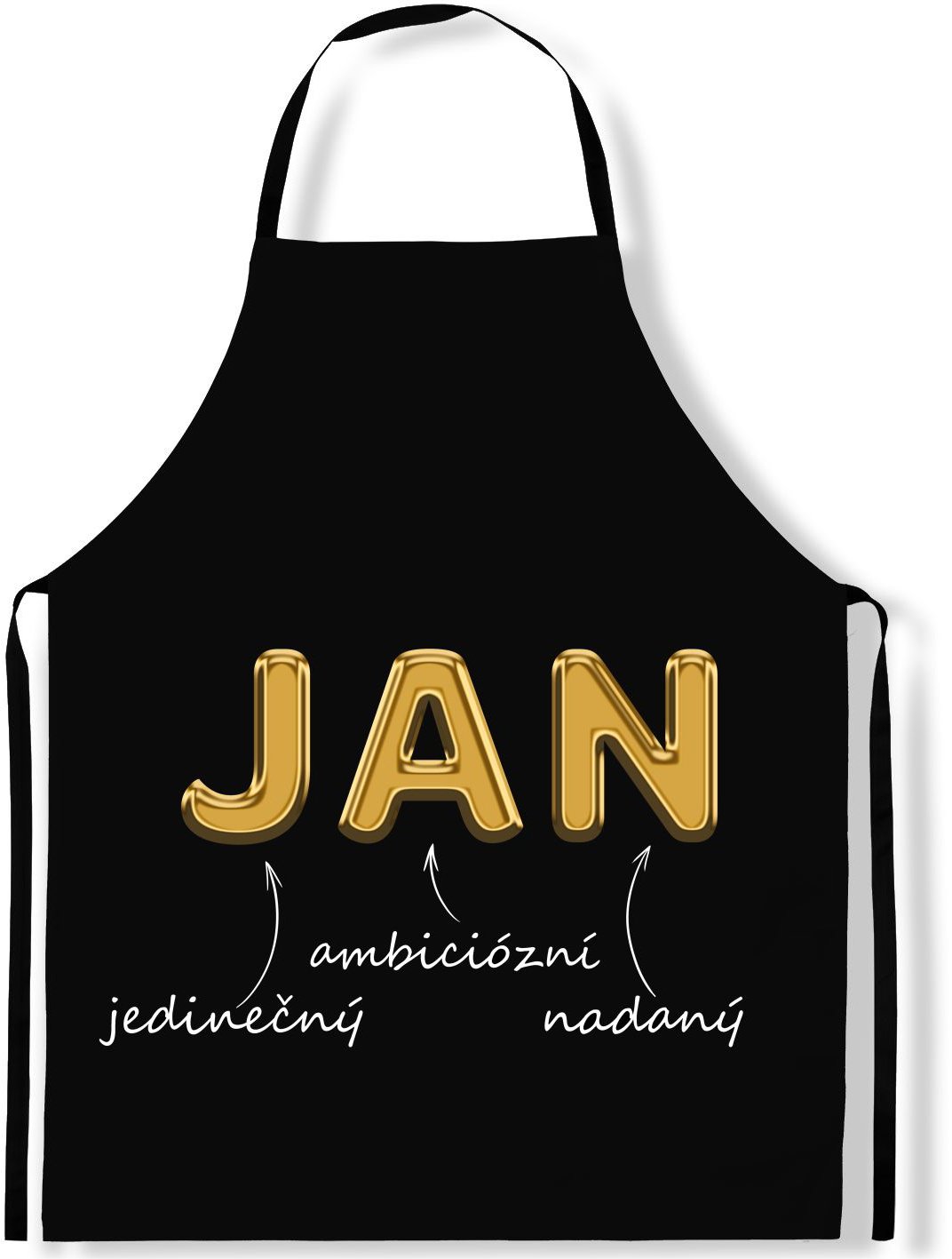 IMPAR Zástěra Mužská jména Gold, Jan