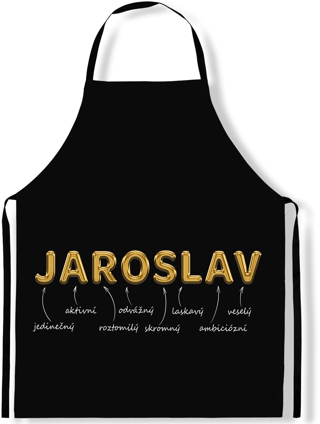 IMPAR Zástěra Mužská jména Gold, Jaroslav