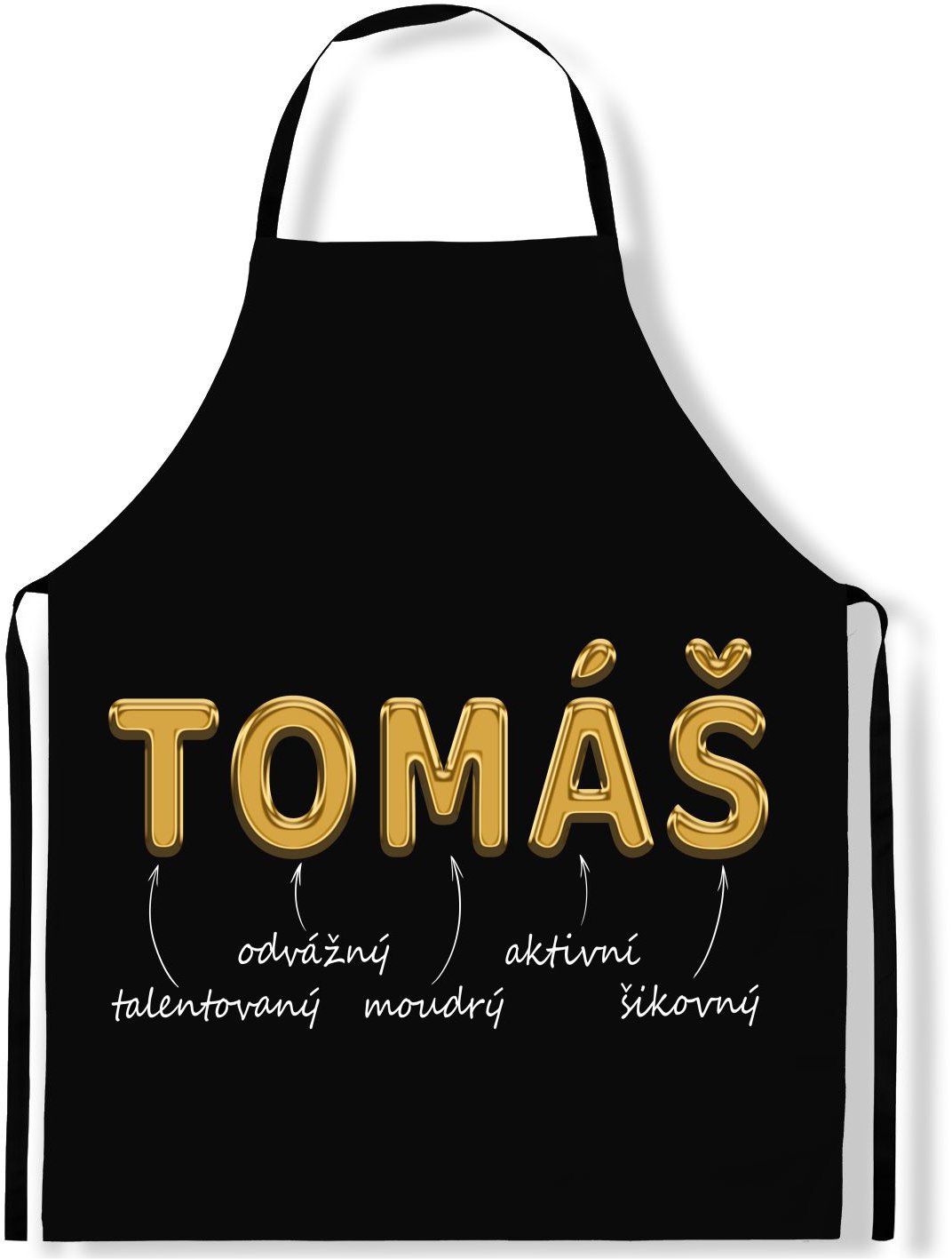 IMPAR Zástěra Mužská jména Gold, Tomáš