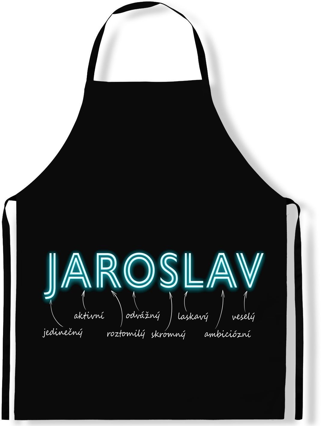 IMPAR Zástěra Mužská jména Neon, Jaroslav