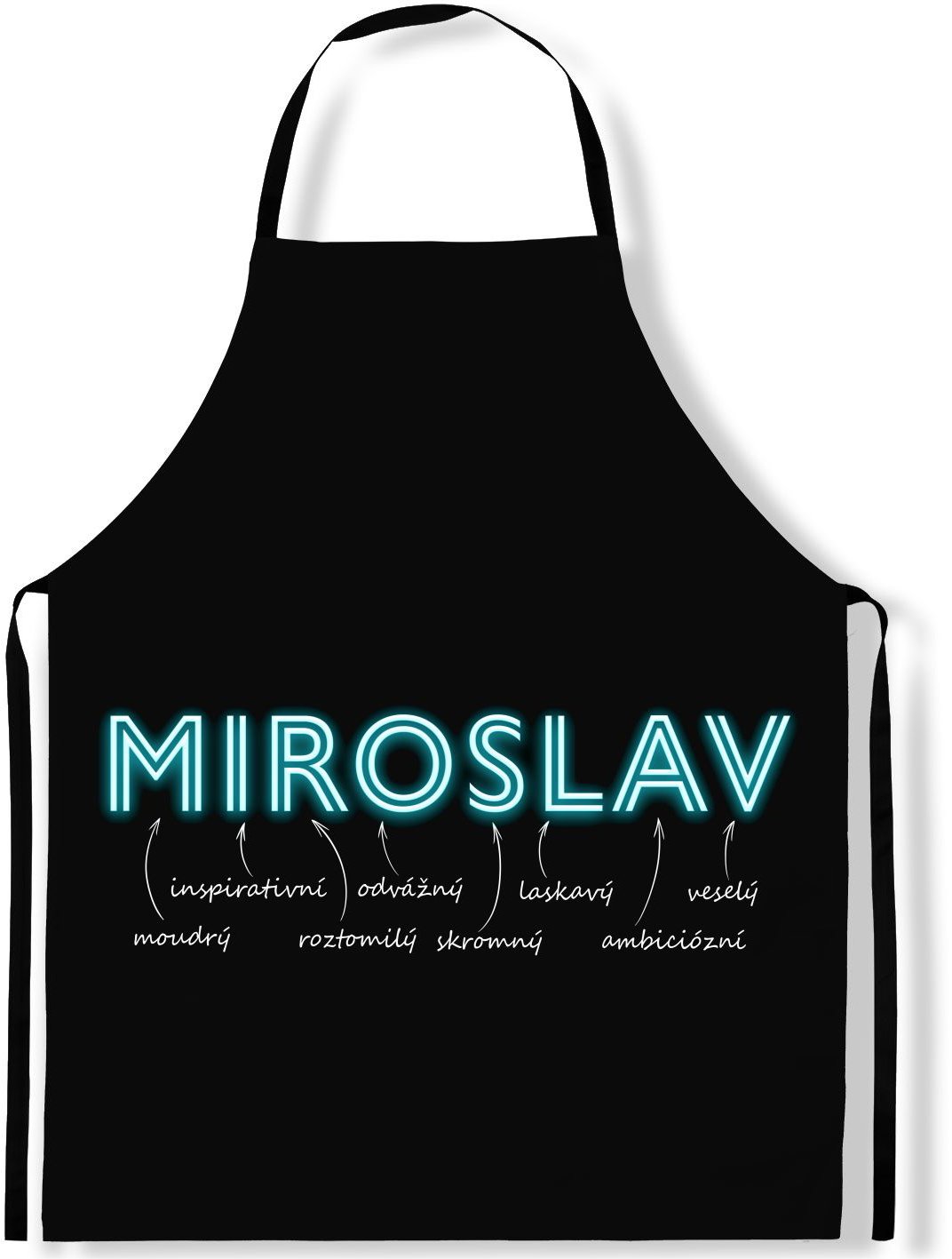 IMPAR Zástěra Mužská jména Neon, Miroslav