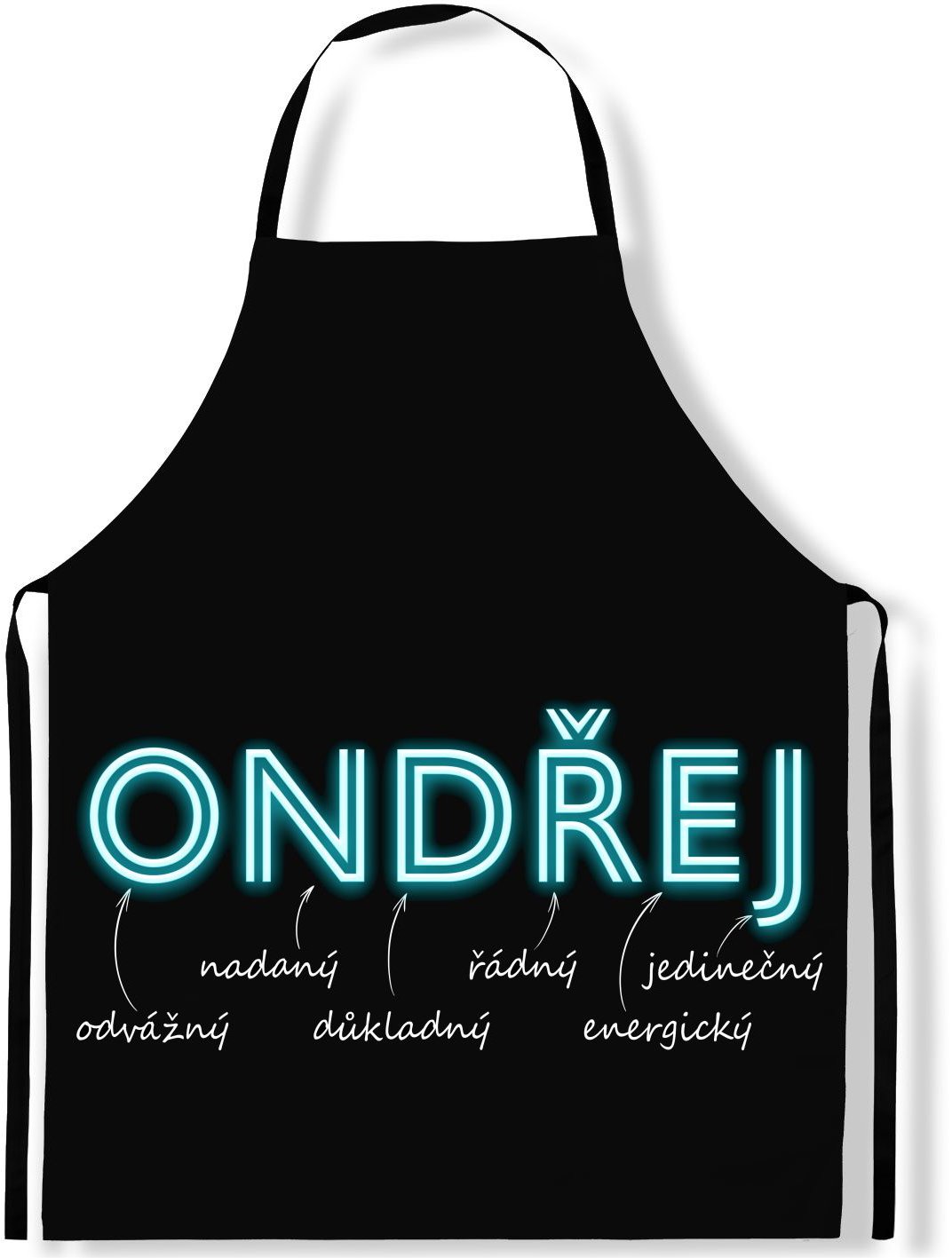 IMPAR Zástěra Mužská jména Neon, Ondřej