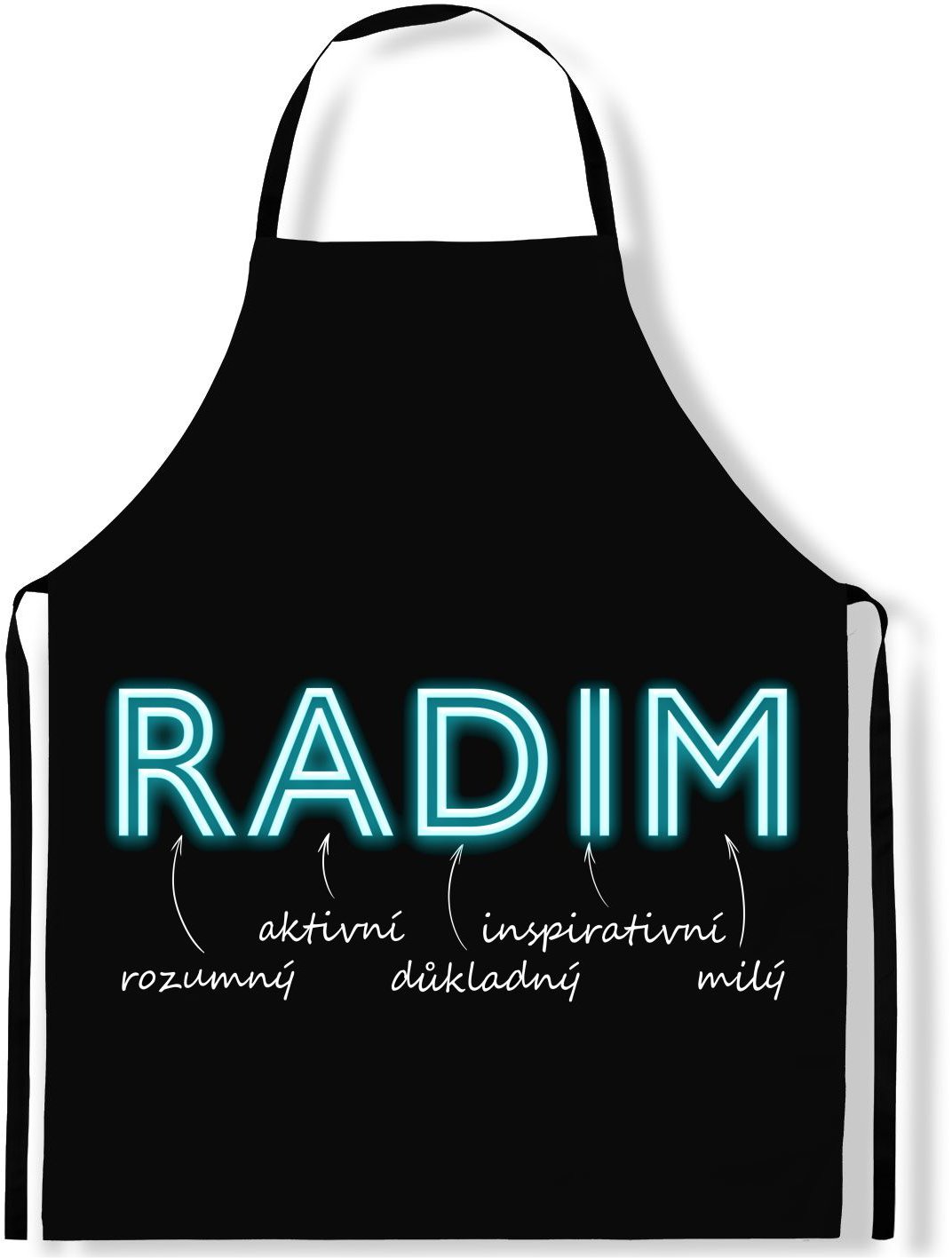 IMPAR Zástěra Mužská jména Neon, Radim