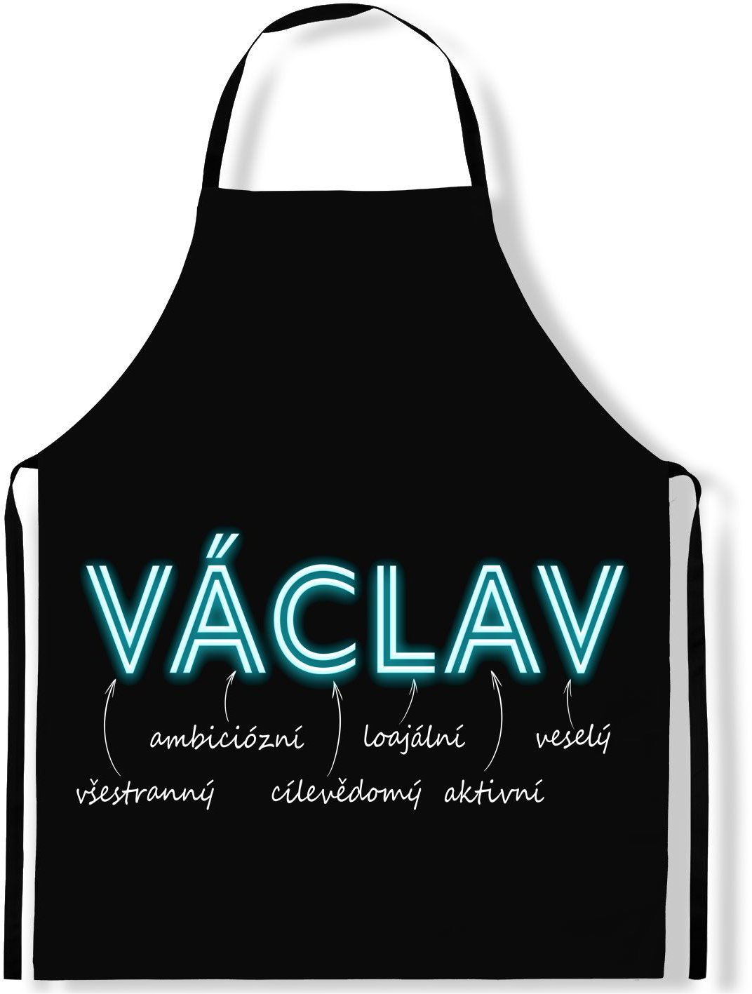 IMPAR Zástěra Mužská jména Neon, Václav