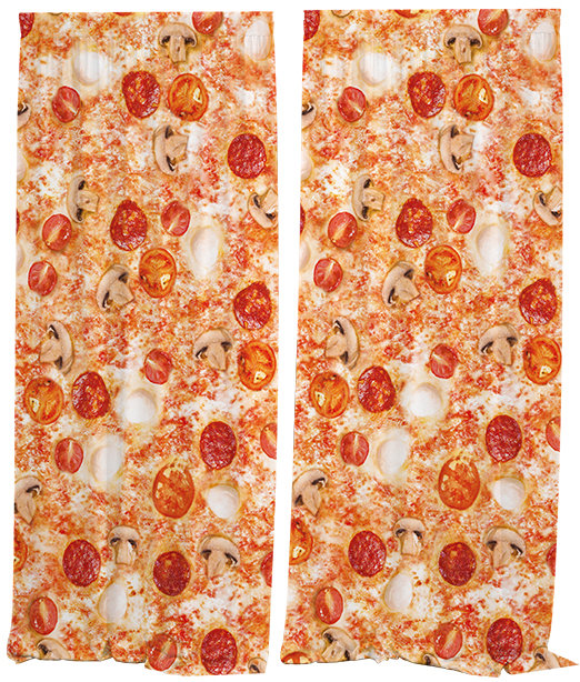 IMPAR Závěsy Pizza,140 × 250 cm