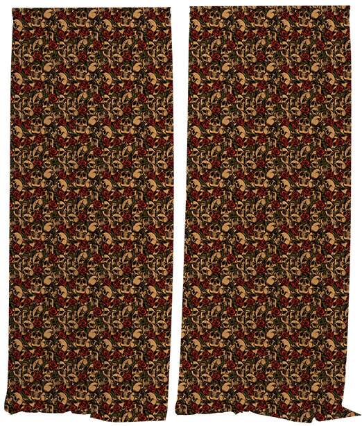 IMPAR Závěsy Skulls,140 × 250 cm