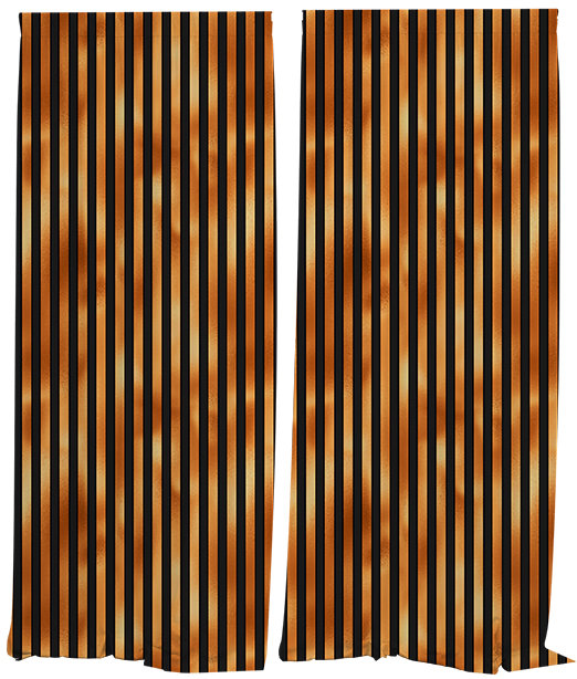 IMPAR Závěsy Halloween stripes,140 × 250 cm