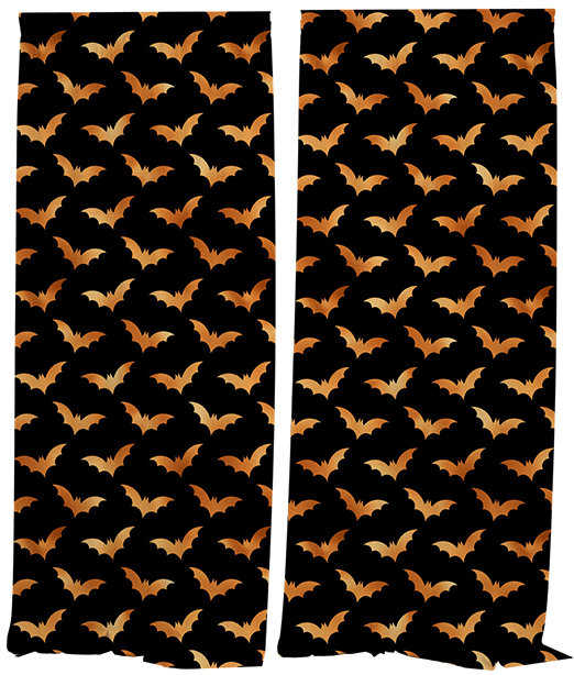 IMPAR Závěsy Halloween bats,140 × 250 cm