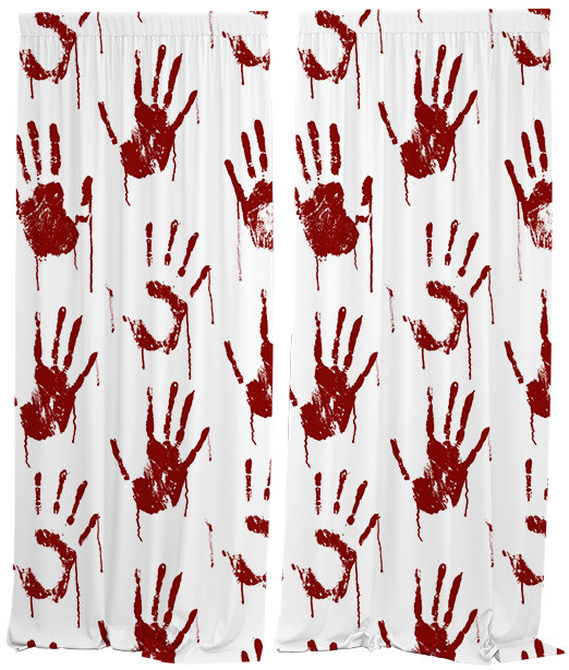 IMPAR Závěsy Bloody hand,140 × 250 cm