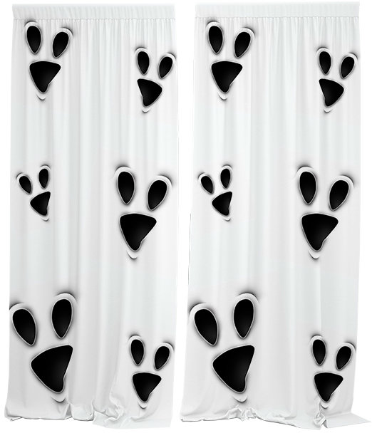 IMPAR Závěsy Ghost face,140 × 250 cm