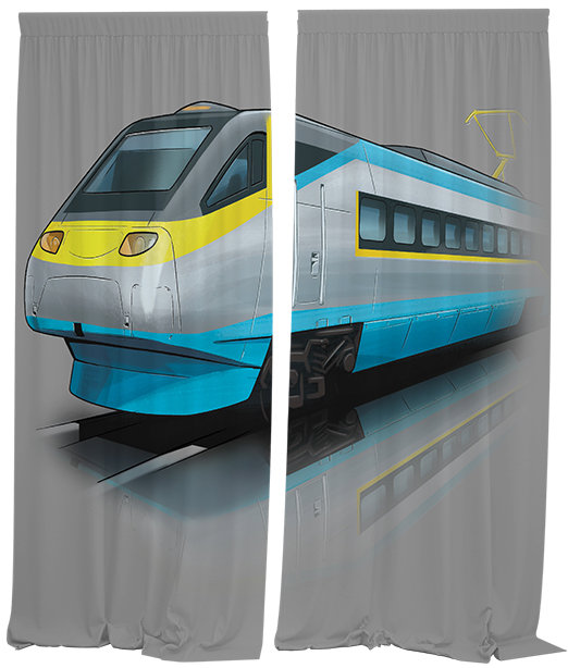 IMPAR Závěsy Pendolino,140 × 250 cm