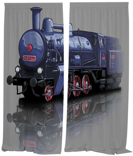 IMPAR Závěsy Parní lokomotiva,140 × 250 cm