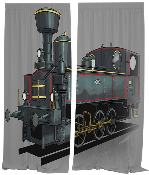 IMPAR Závěsy Kafemlejnek,140 × 250 cm