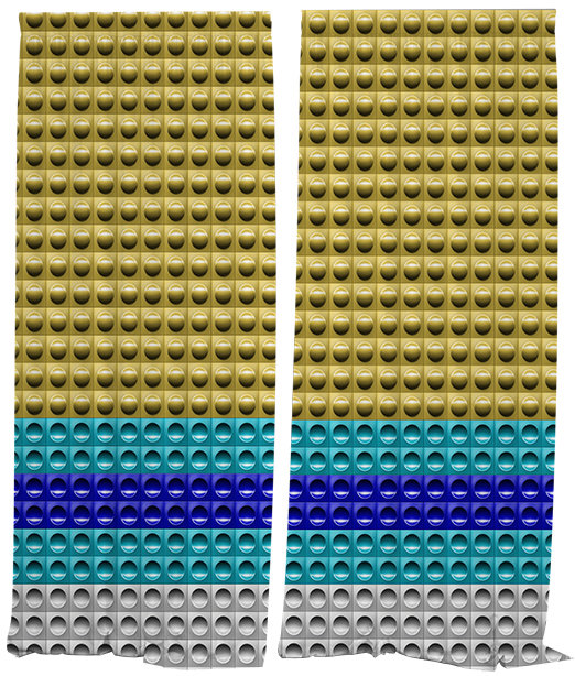 IMPAR Závěsy Dlaždice metra,náměstí Míru,140 × 250 cm