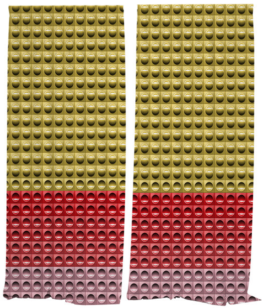 IMPAR Závěsy Dlaždice metra,Staromětská,140 × 250 cm