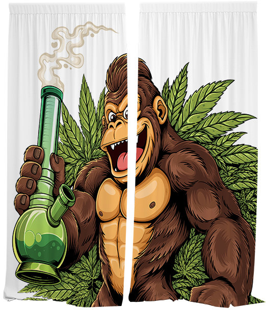 IMPAR Závěsy Gorilla power,140 × 250 cm