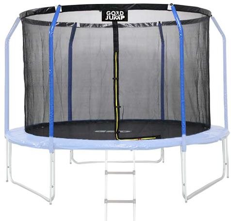 GoodJump Ochranná síť na trampolínu 400 cm - INSIDE - na 8 trubek - černá