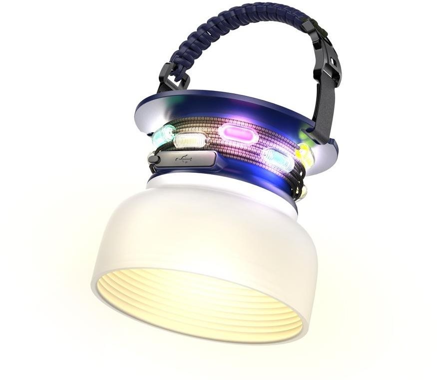 IMMAX solární lampička s integrovaným RGB barevný LED řetězem a funkcí powerbanky