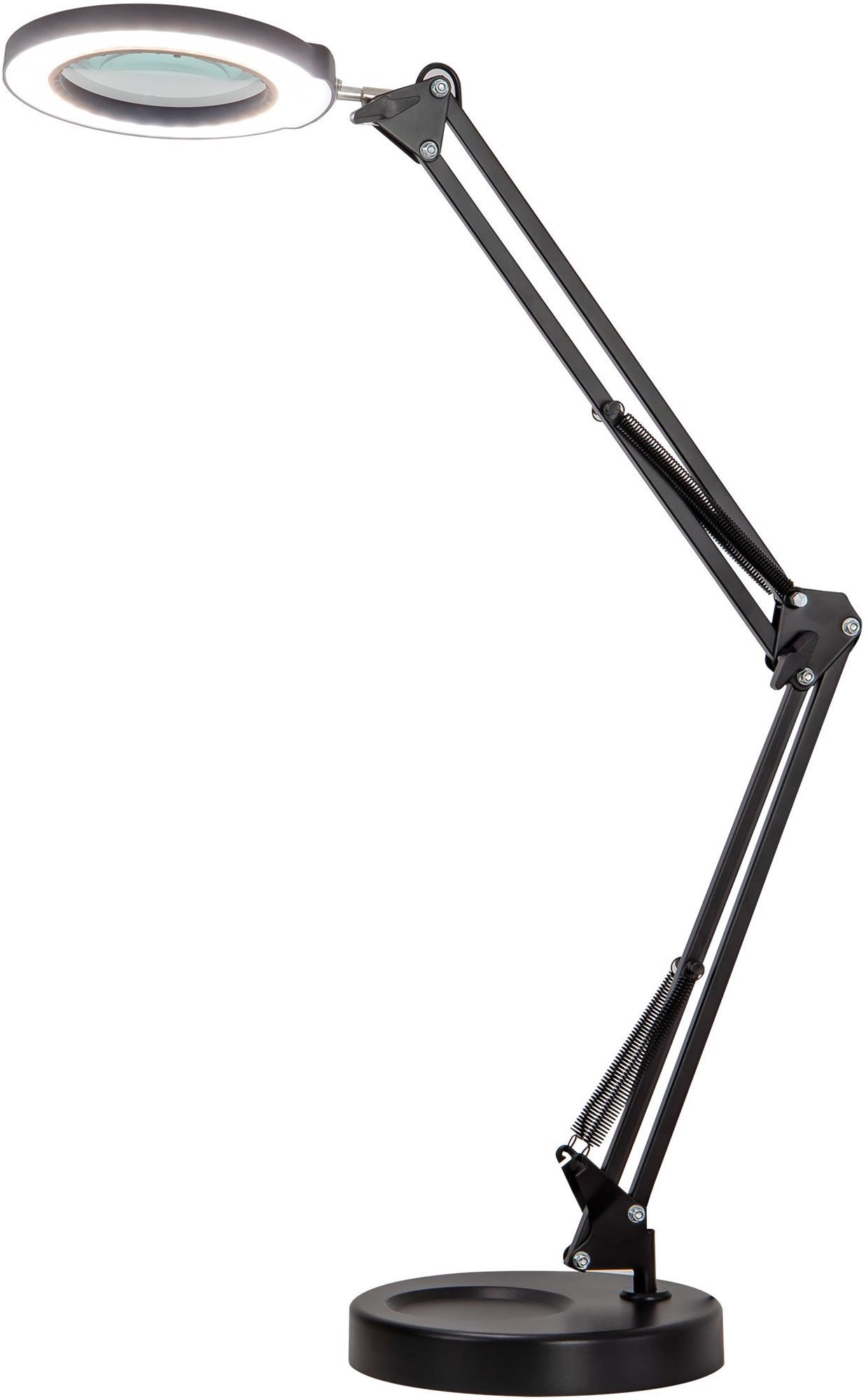 IMMAX LED stmívatelná stolní lampička s lupou ZOOM 12W/5V černá