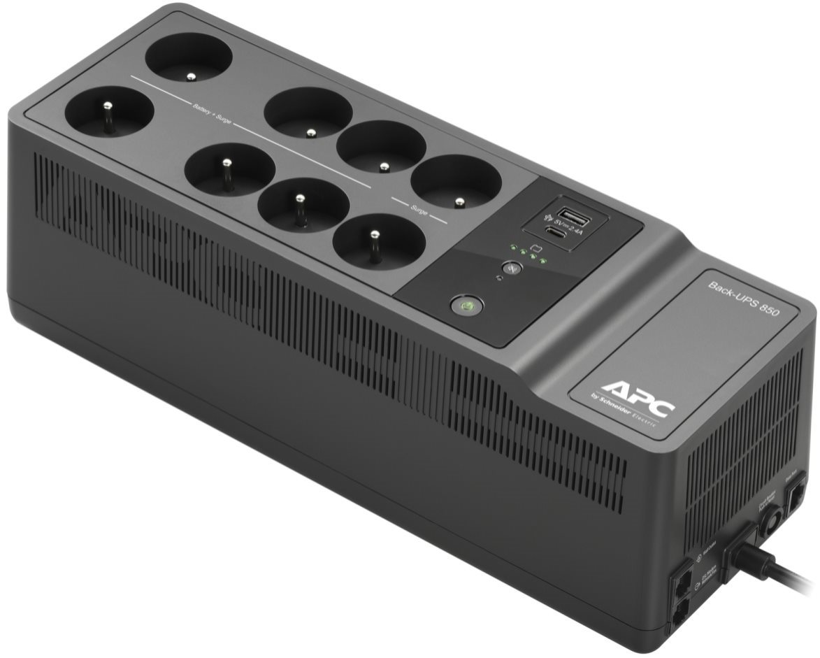 APC Back-UPS BE-850VA - záložní zdroj pro počítače