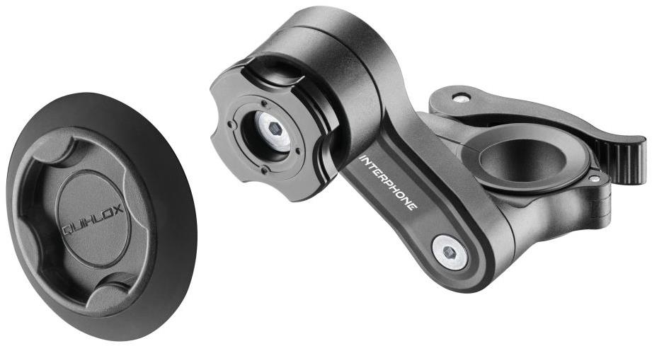 Interphone QUIKLOX rychloupínací držák s úchytem na řídítka a adhezivní základna