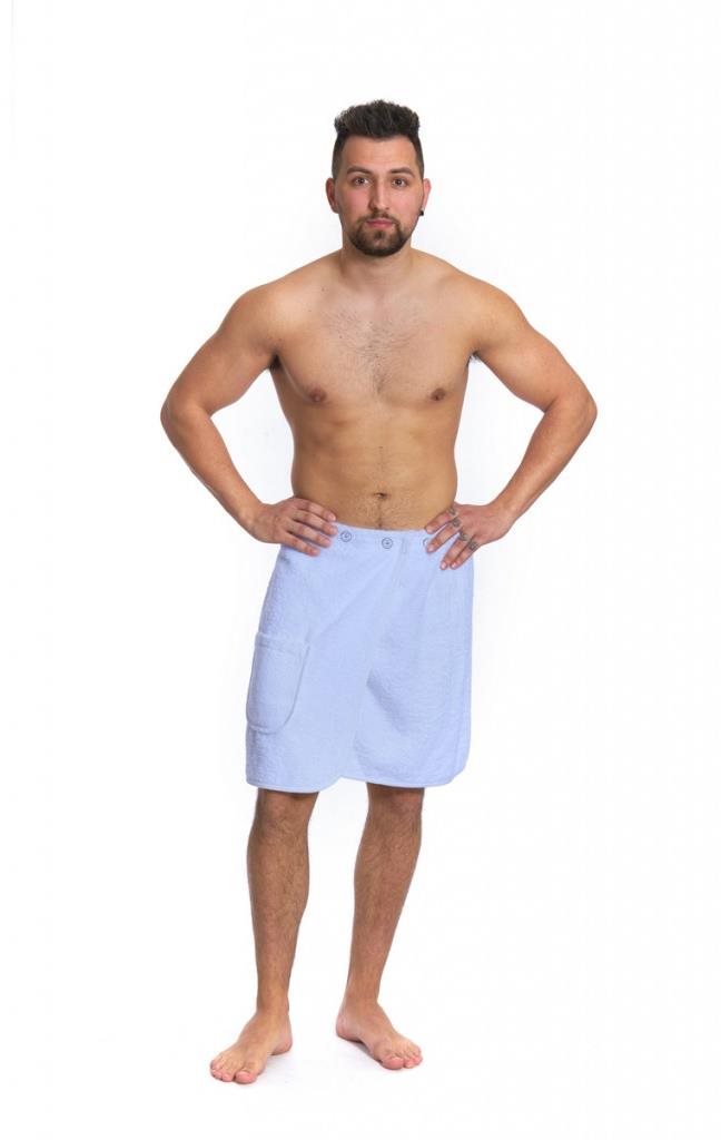 Interkontakt Pánský saunový kilt Light Blue