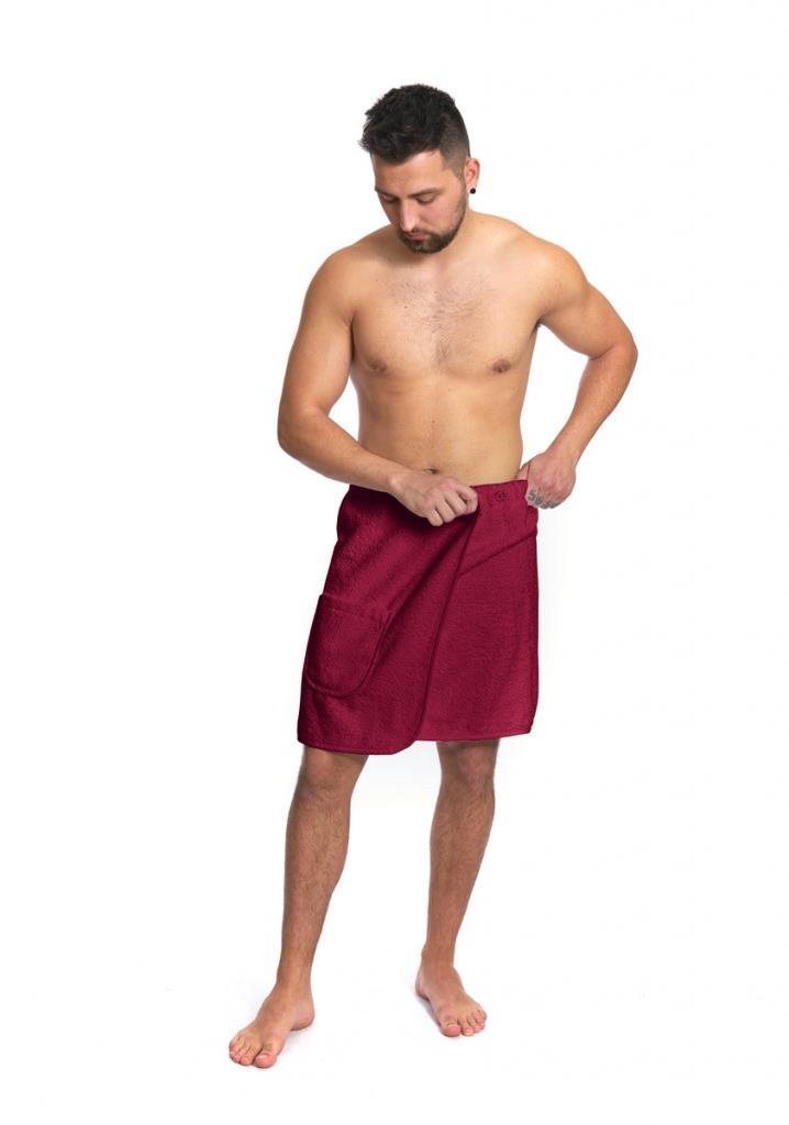 Interkontakt Pánský saunový kilt Bordeaux